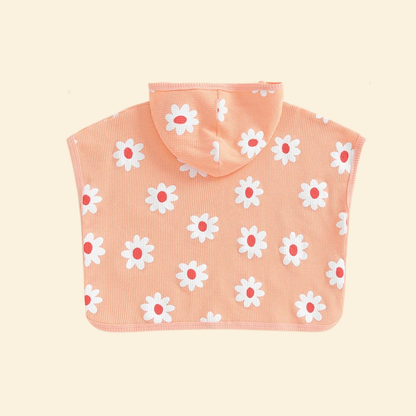Flower Poncho Cover-up for Swimsuit