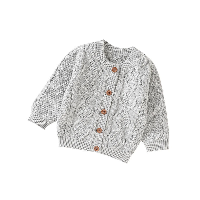 Knitted Casual Baby Cardigan