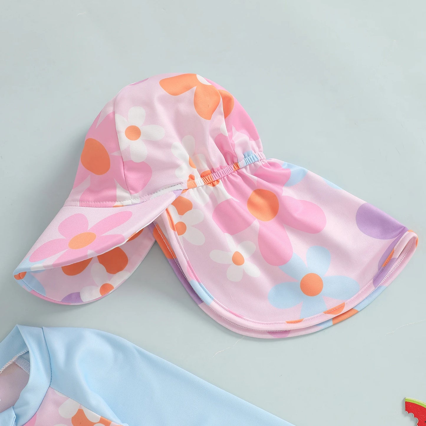 Floreal Long Sleeve Swimsuit & Sunhat