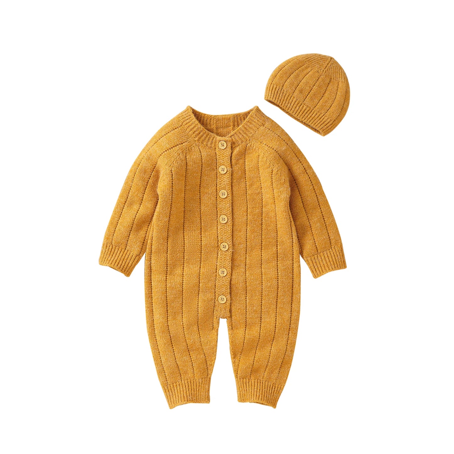 Baby Knitted Kit Rompers & Hat