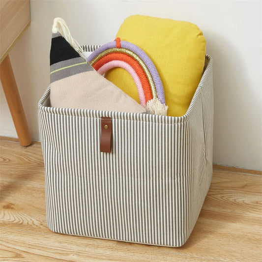 Cube Storage Box With Handle  For Toys & Clothes