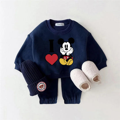 Mickey Mouse Casual Baby Clothing Outfits Set