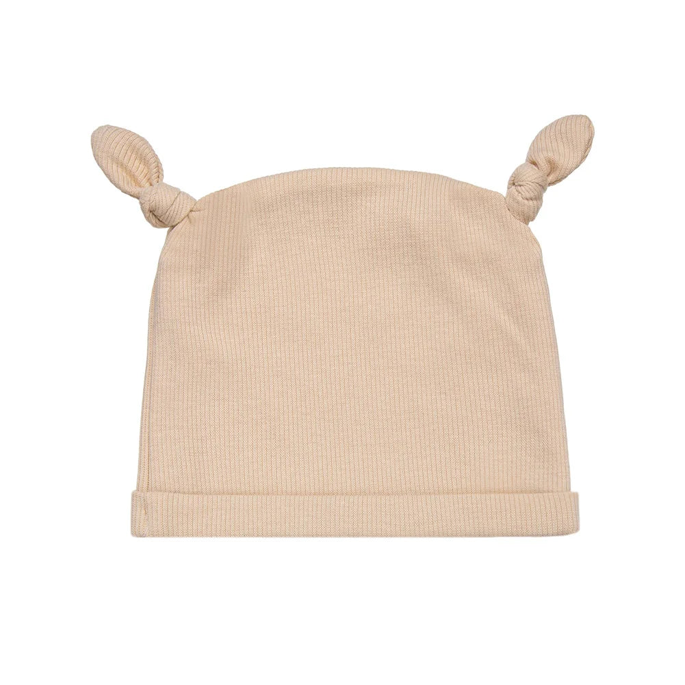 Elastic Ribbed Baby Beanie Hat