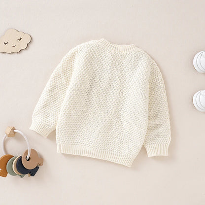 Knitted Casual Baby Cardigan