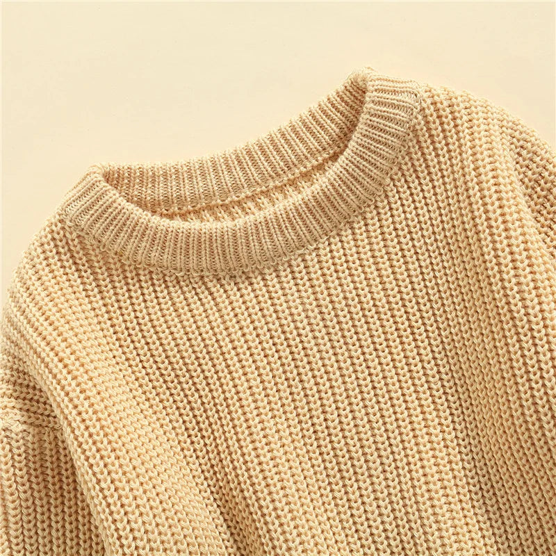 Knitted Casual Long Sleeve Pullover