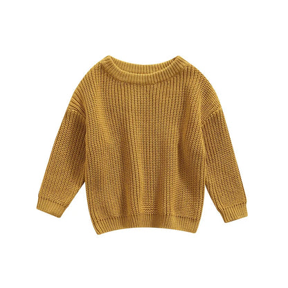 Knitted Casual Long Sleeve Pullover