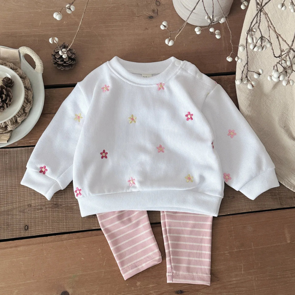 Floral Baby Clothing Outfits Set