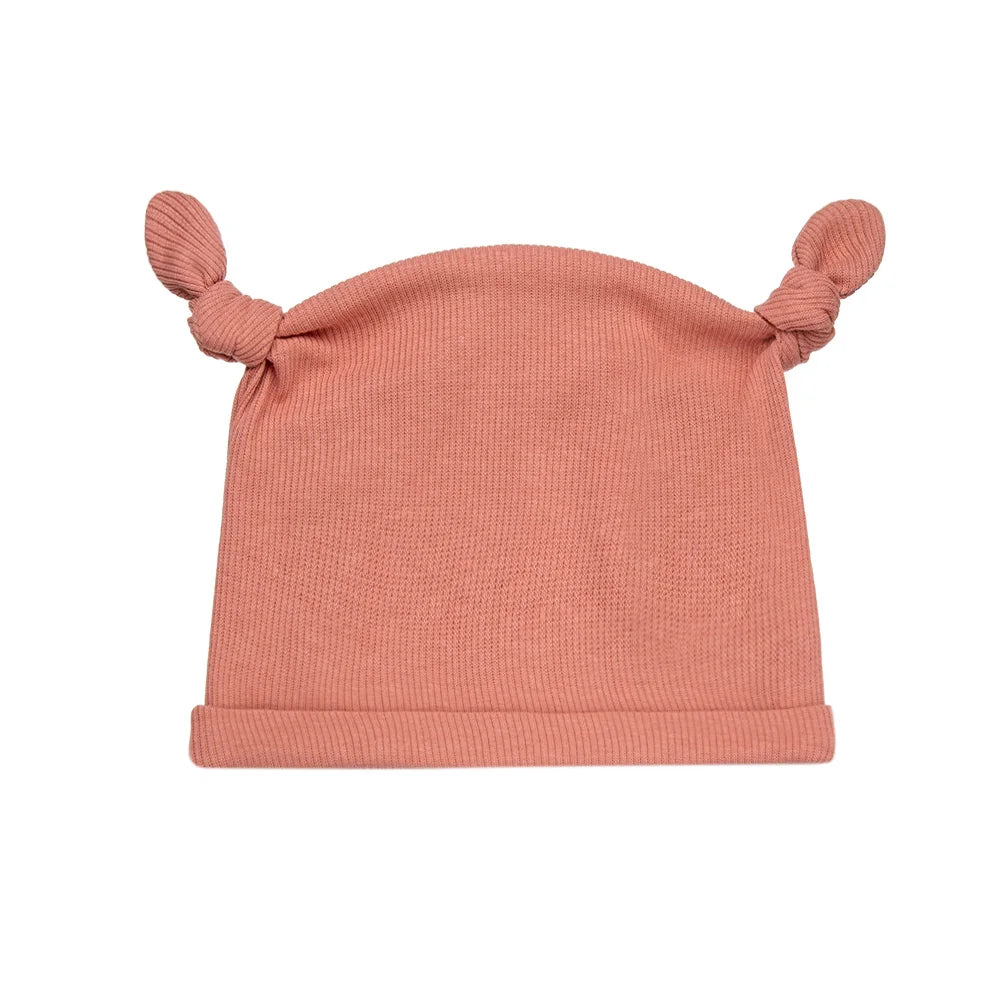 Elastic Ribbed Baby Beanie Hat