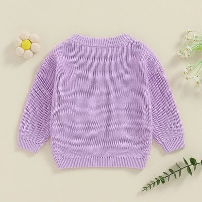 Knitted Casual Long Sleeve Pullover