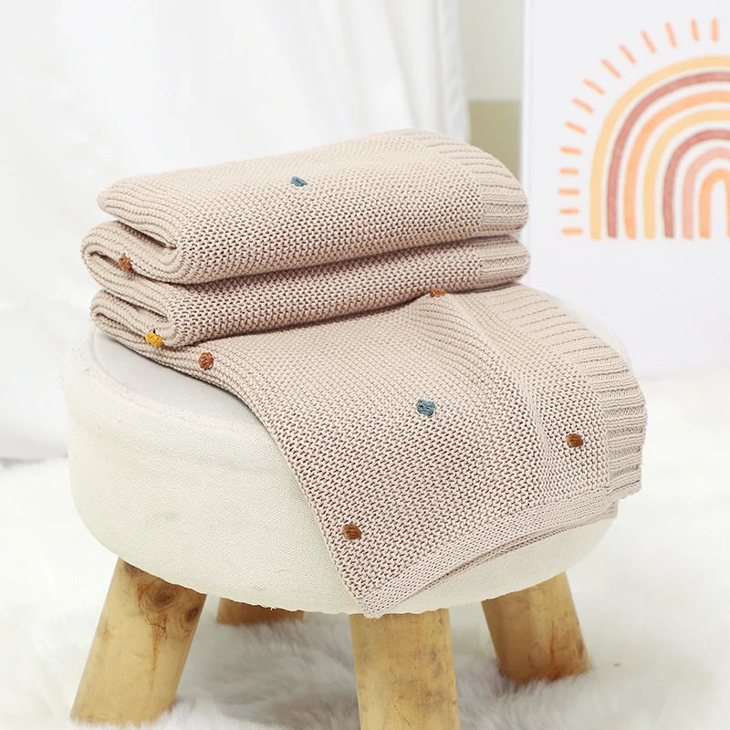 All Seasons Super Soft Cotton Knitted Blanket