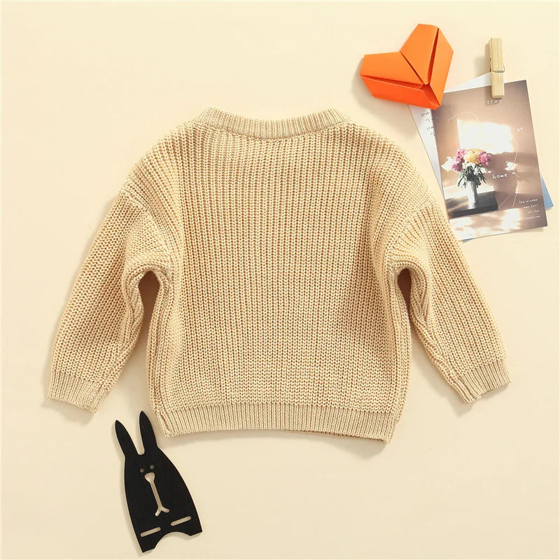 Knitted Casual Long Sleeve Pullover