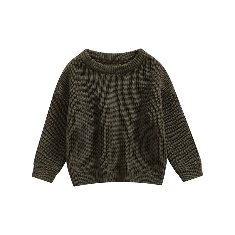 Knitted Casual Long Sleeve Pullover