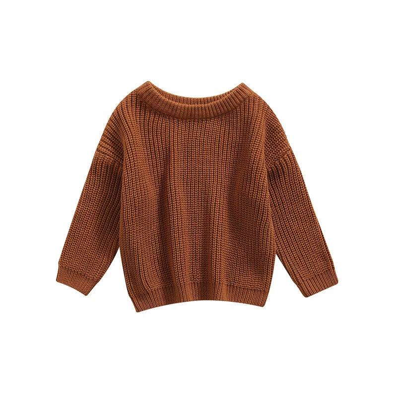 Knitted Casual Long Sleeve Pullover