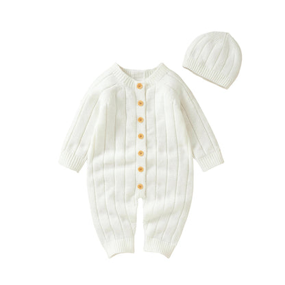 Baby Knitted Kit Rompers & Hat