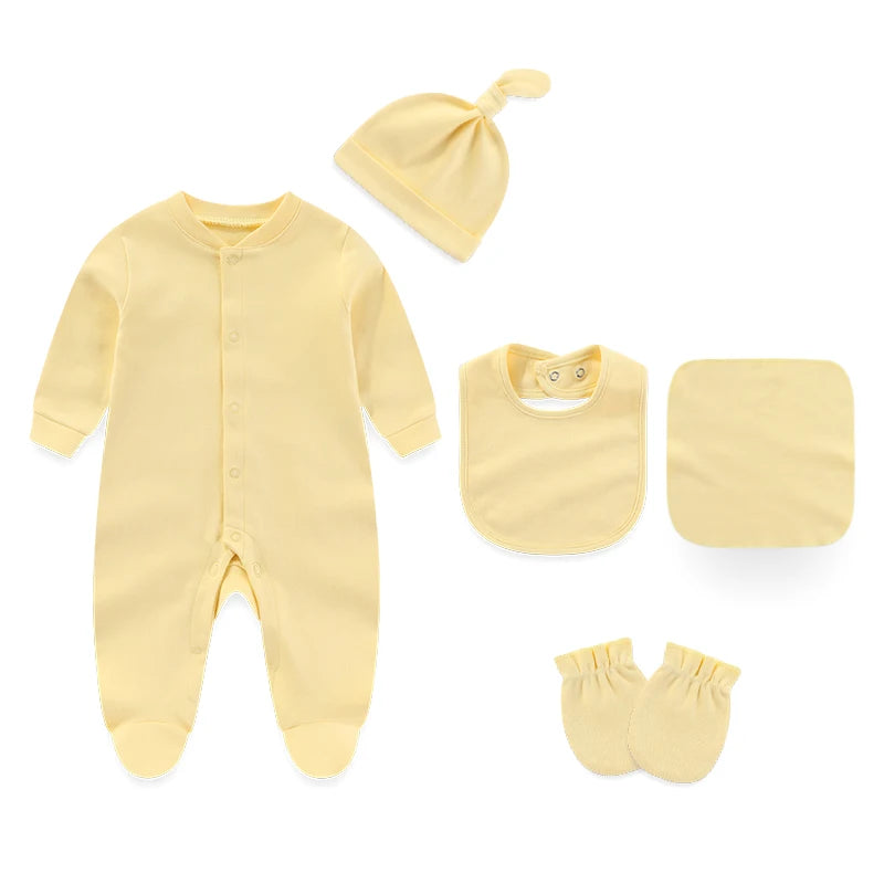 Newborn Baby Pajamas #5 pieces Sets