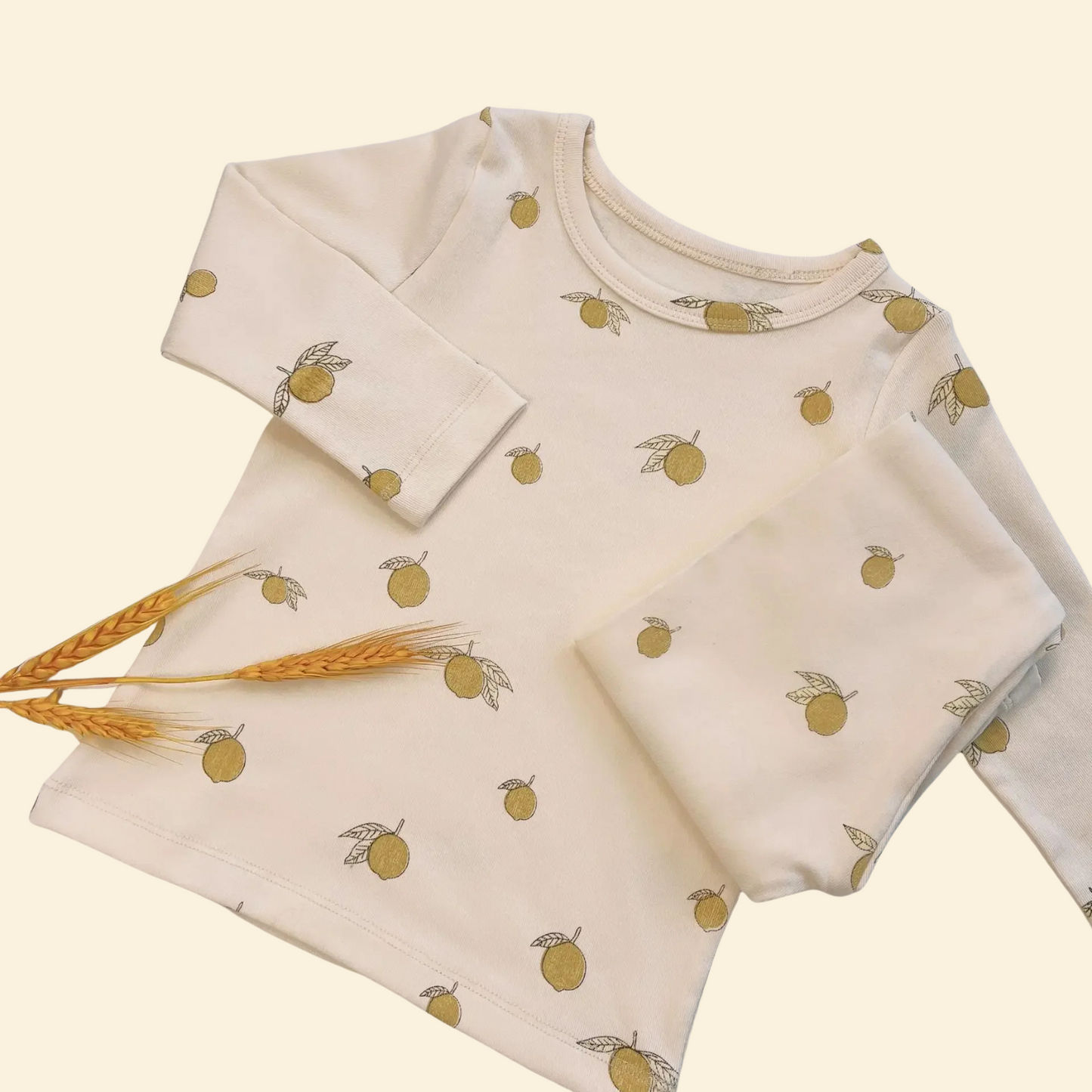 Printed Cotton Pajamas Long Sleeve Set