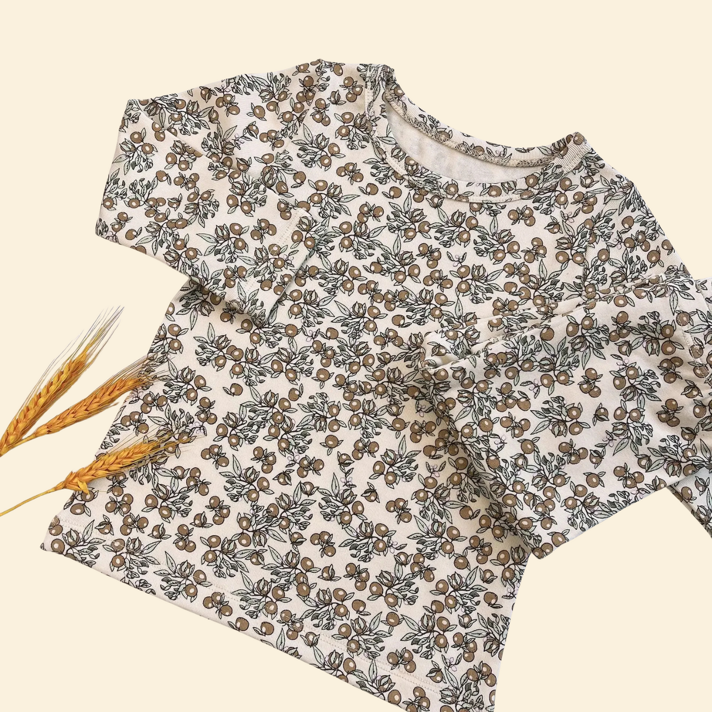 Print Cotton Pajamas Set Long & Short Sleeve