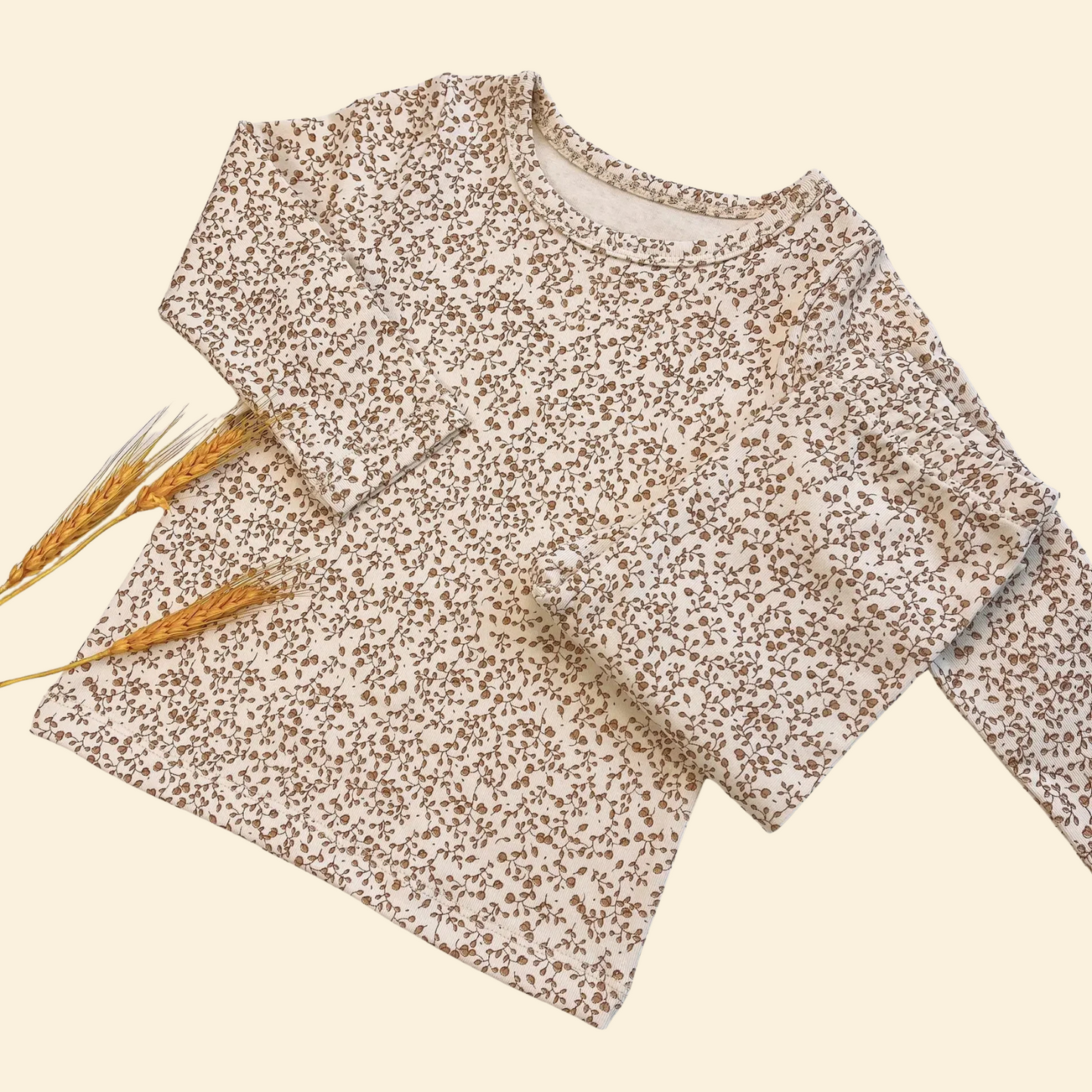 Print Cotton Pajamas Set Long & Short Sleeve