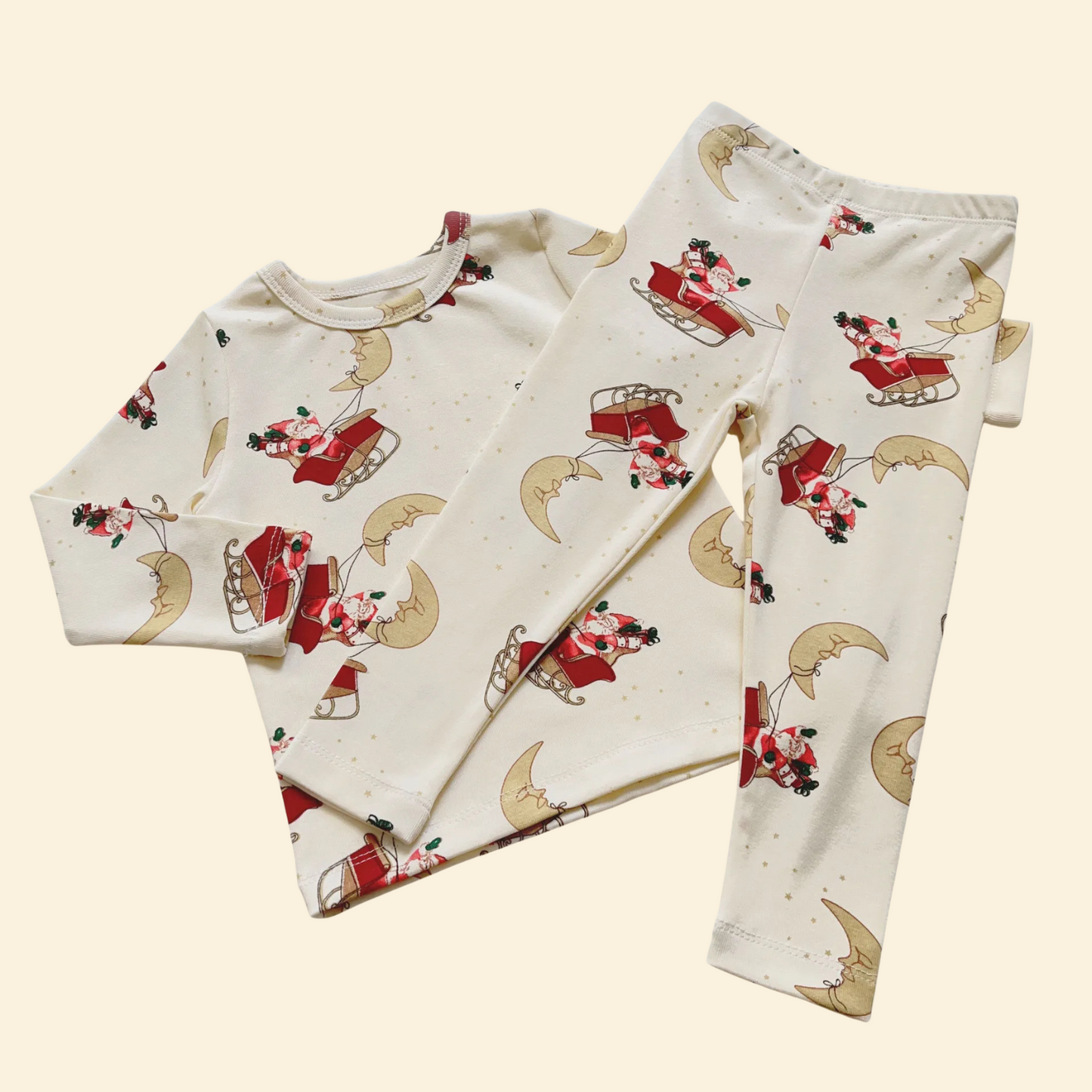 Print Cotton Pajamas Set Long & Short Sleeve