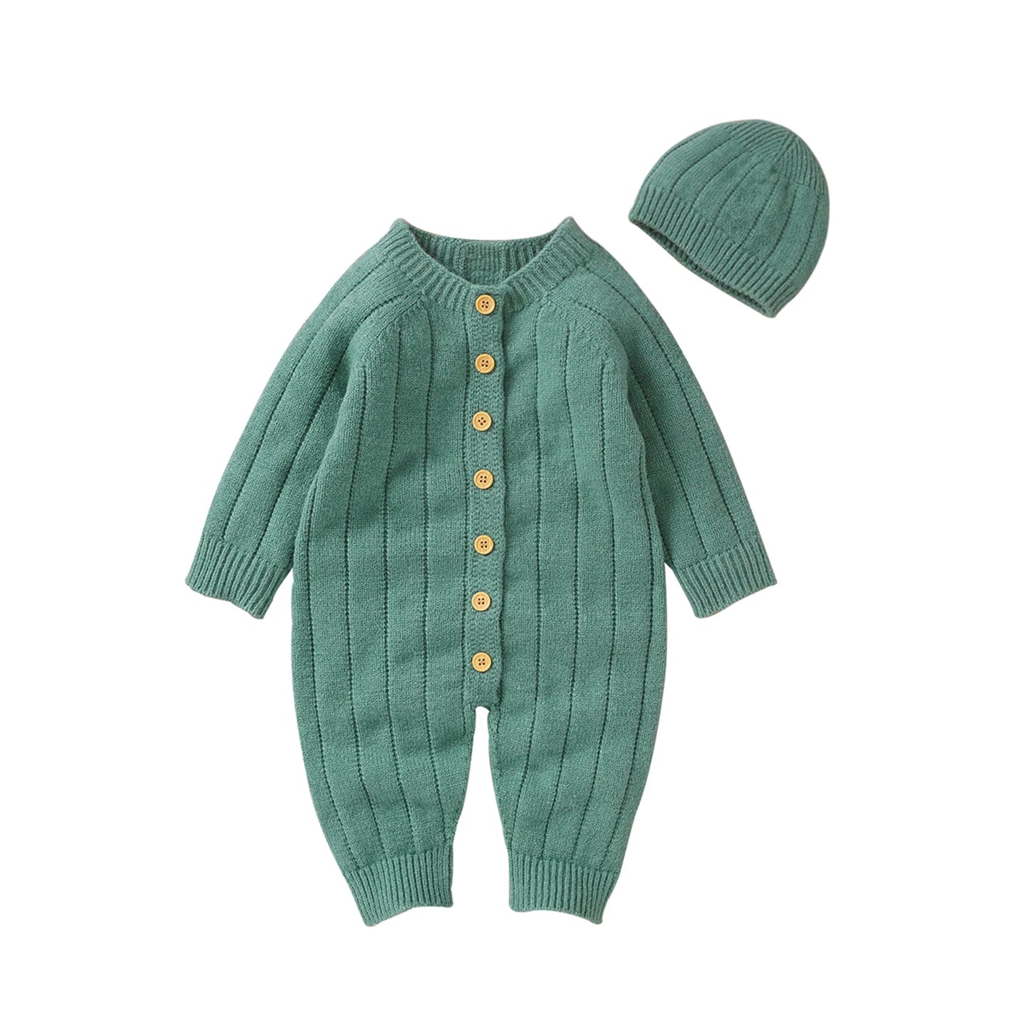 Baby Knitted Kit Rompers & Hat