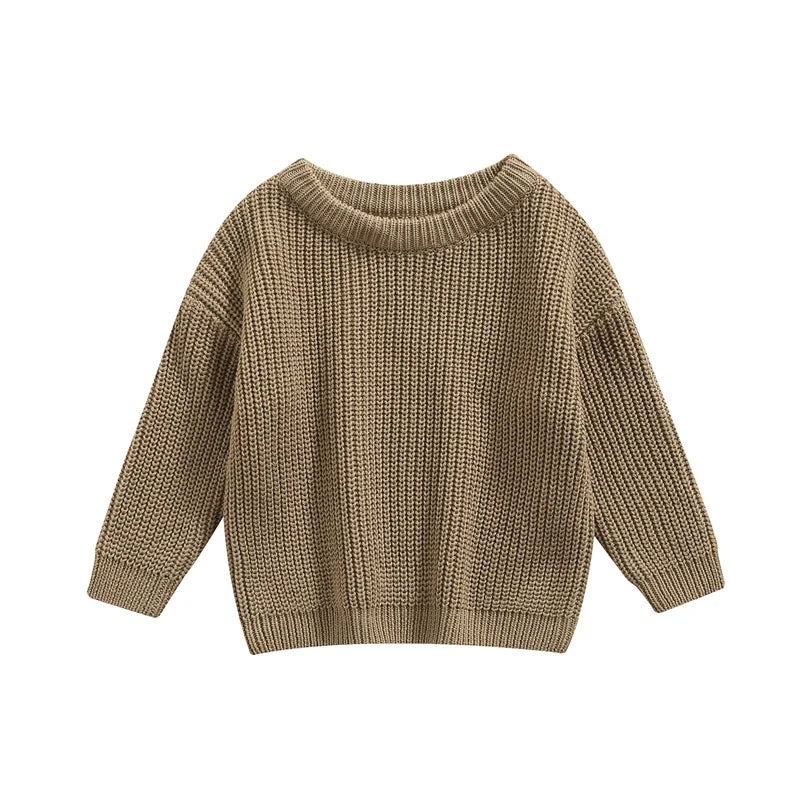 Knitted Casual Long Sleeve Pullover