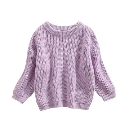 Knitted Casual Long Sleeve Pullover