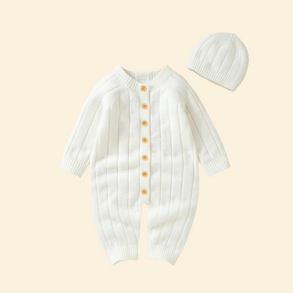 Baby Knitted Kit Rompers & Hat