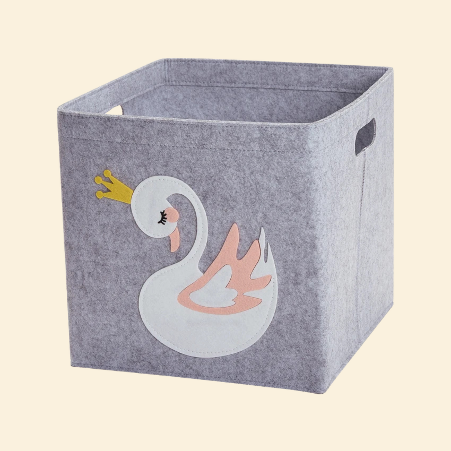 Fabric Storage Organizer Box With Handle For Toys & Clothes