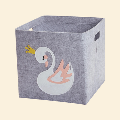 Fabric Storage Organizer Box With Handle For Toys & Clothes