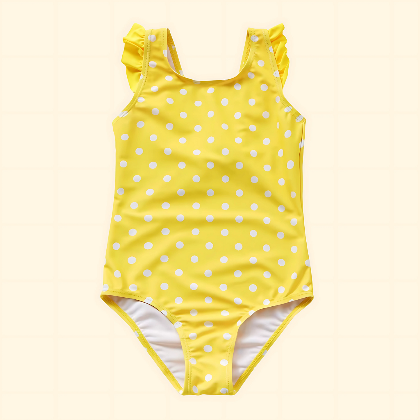 Yellow Pois Swimsuit