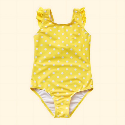 Yellow Pois Swimsuit