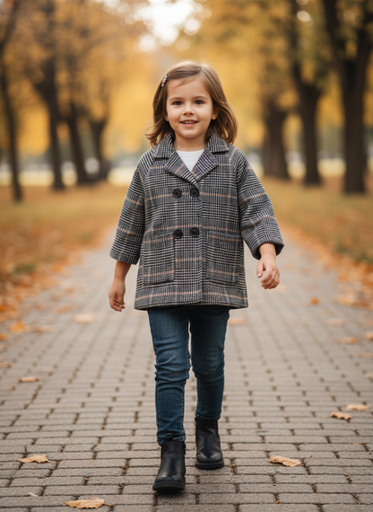 Baby Winter Long Sleeve Warm Jacket With External Pockets