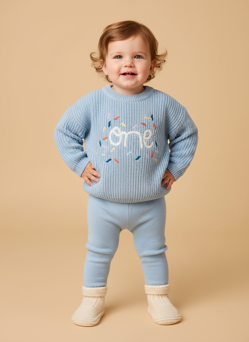 Knitted Casual Long Sleeve Pullover "One"