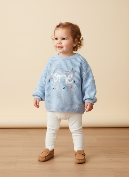 Knitted Casual Long Sleeve Pullover "One"