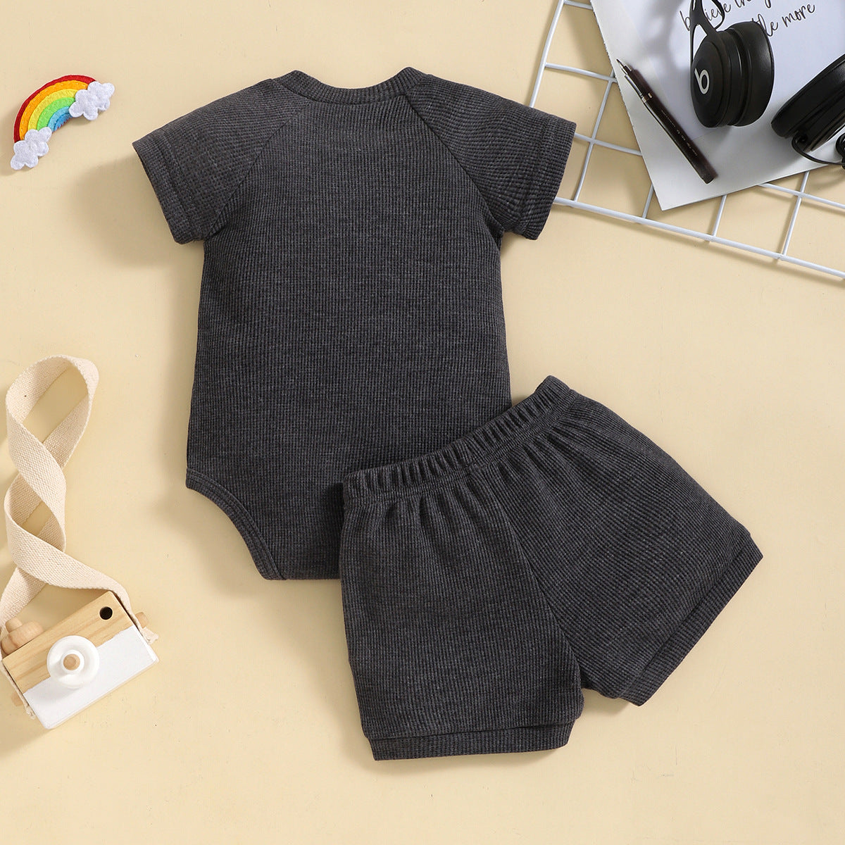 Two-Piece Rainbow Summer Clothing Set