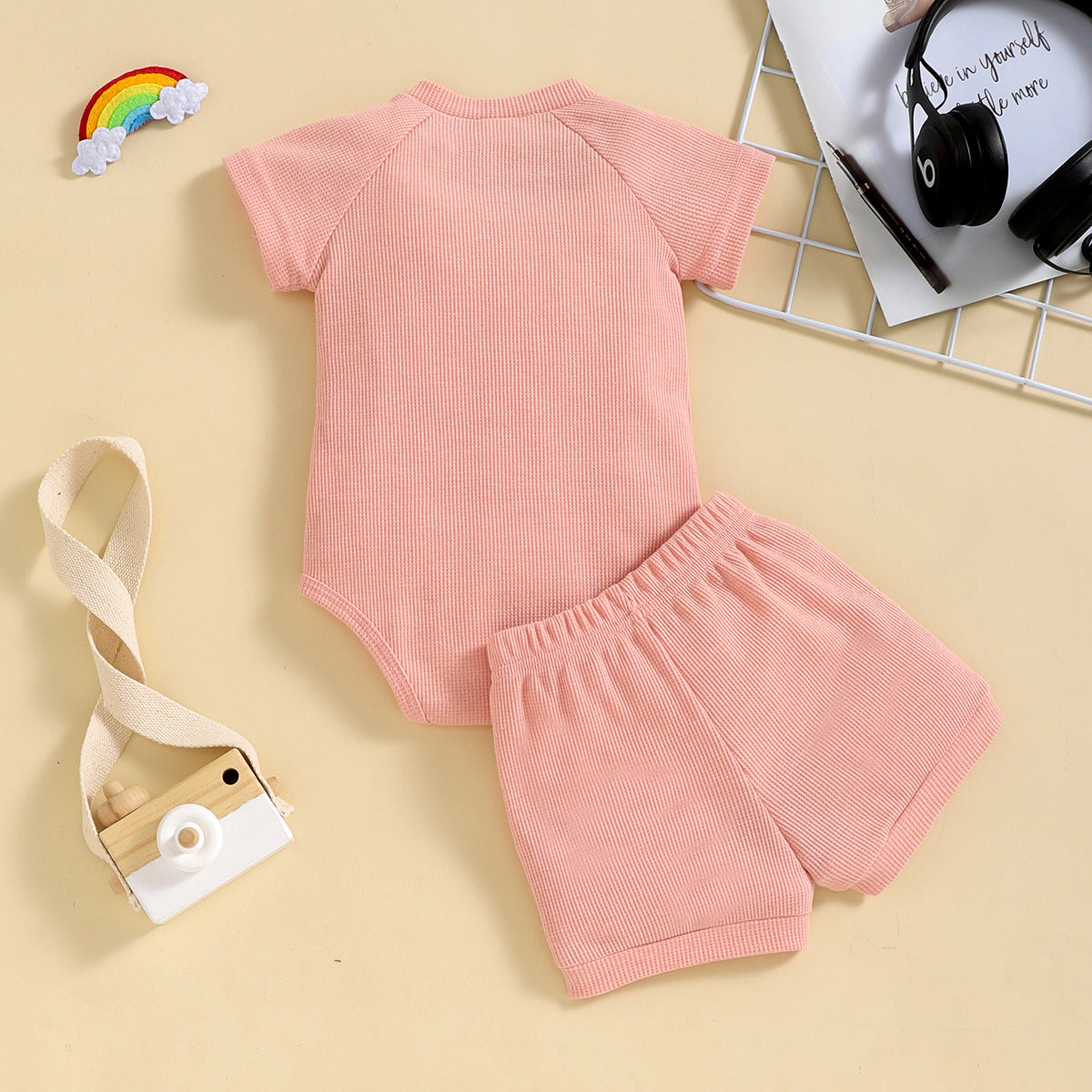 Two-Piece Rainbow Summer Clothing Set