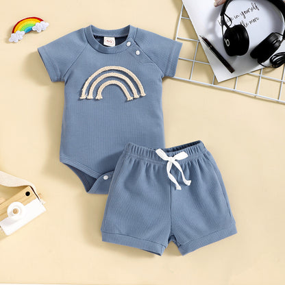 Two-Piece Rainbow Clothing Set