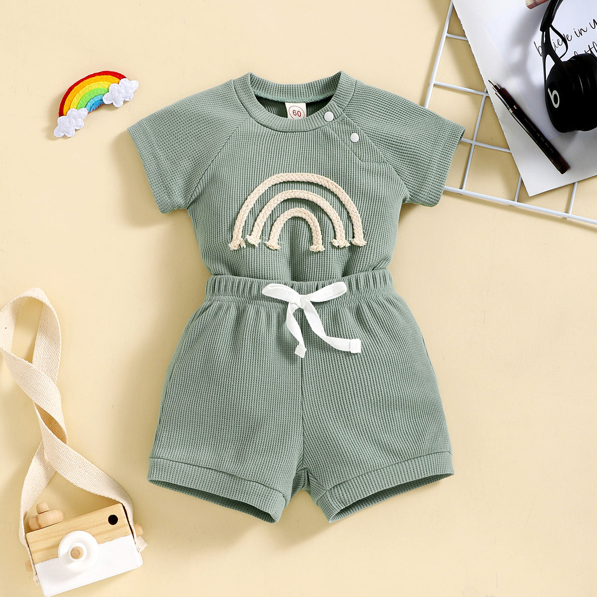 Two-Piece Rainbow Clothing Set