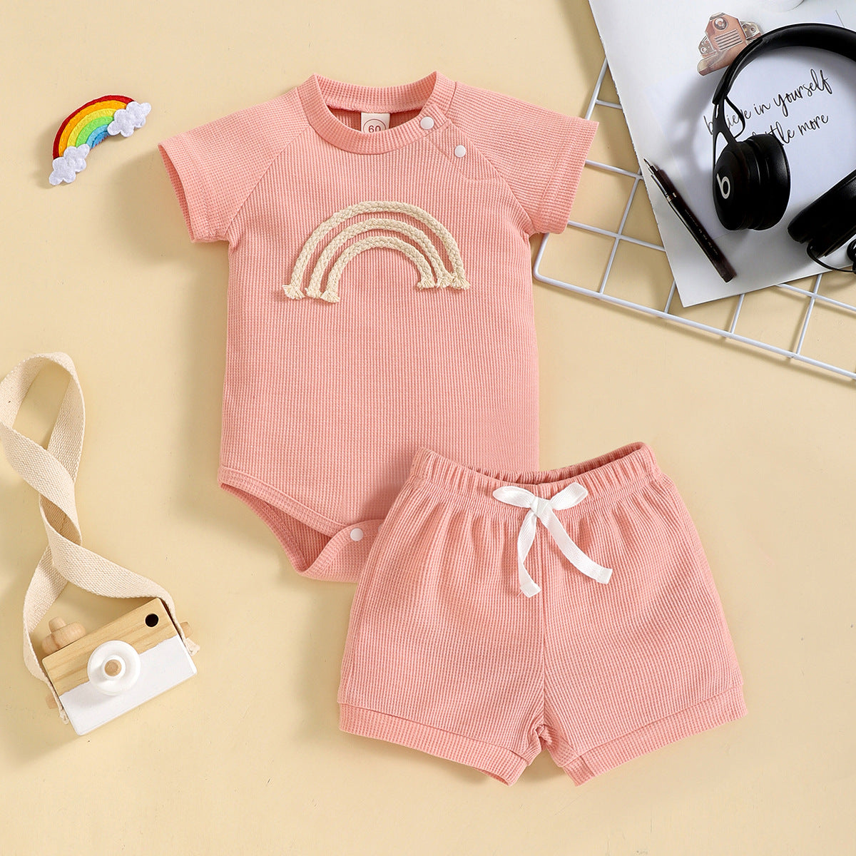 Two-Piece Rainbow Clothing Set