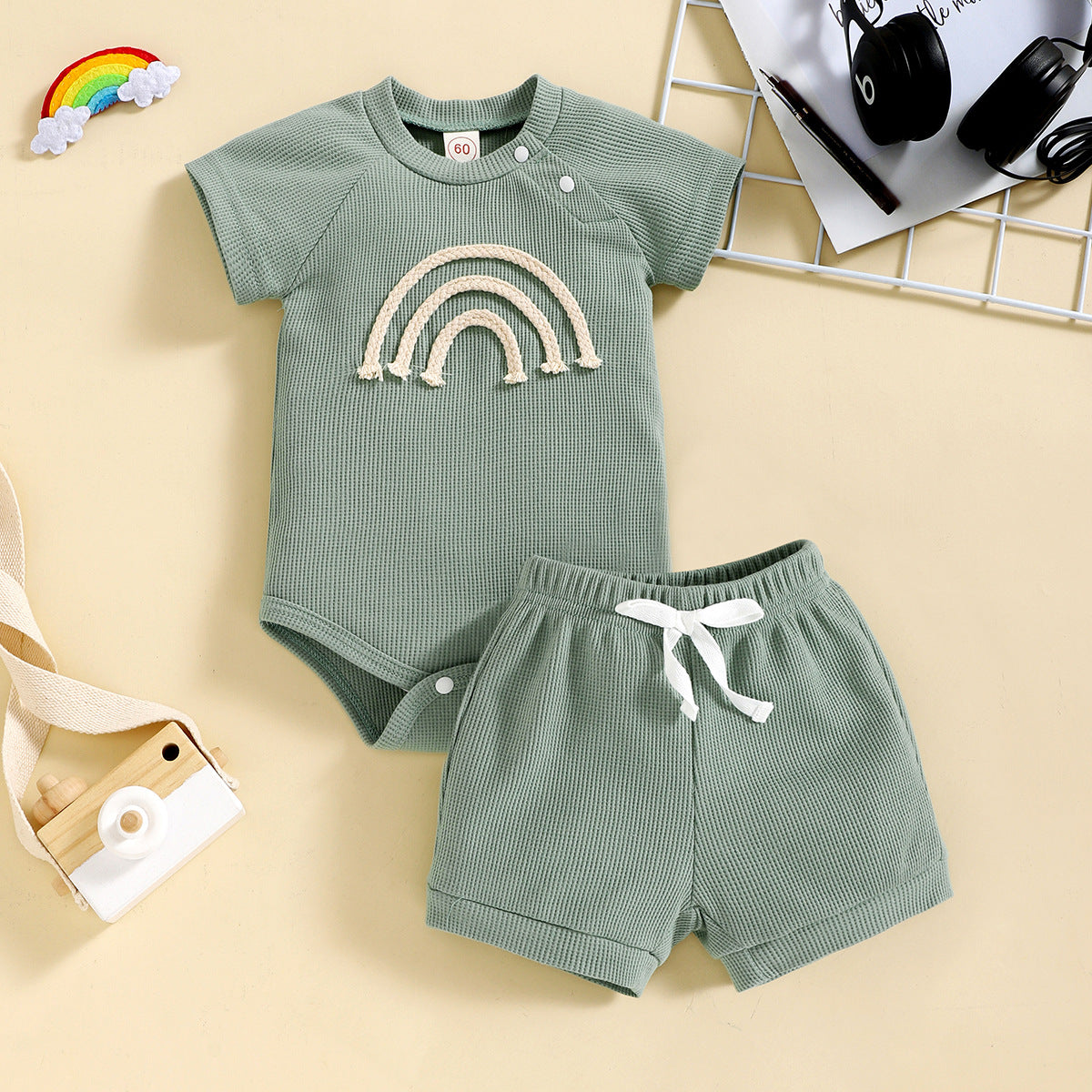 Two-Piece Rainbow Clothing Set