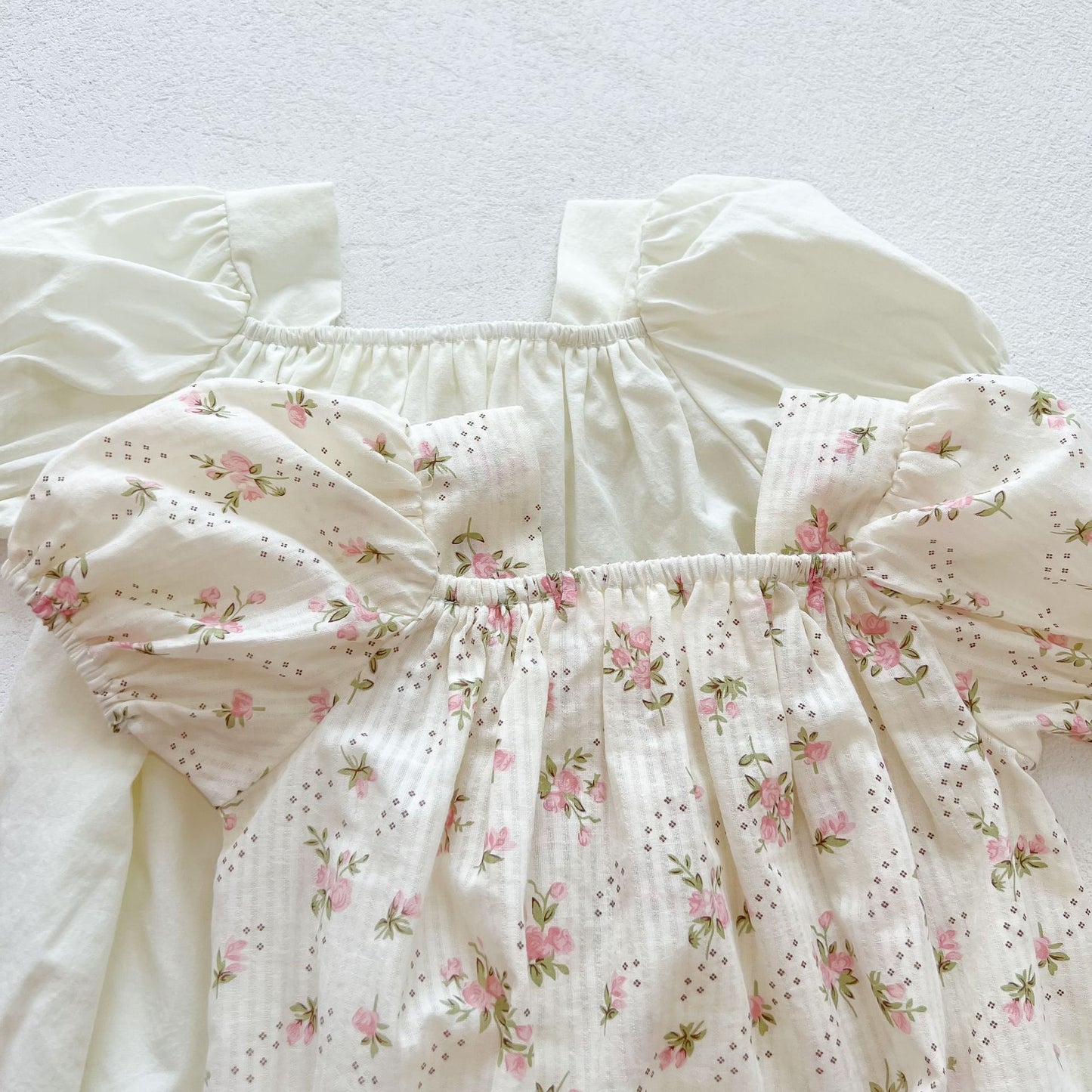 Romper Floral and White Short Sleeve
